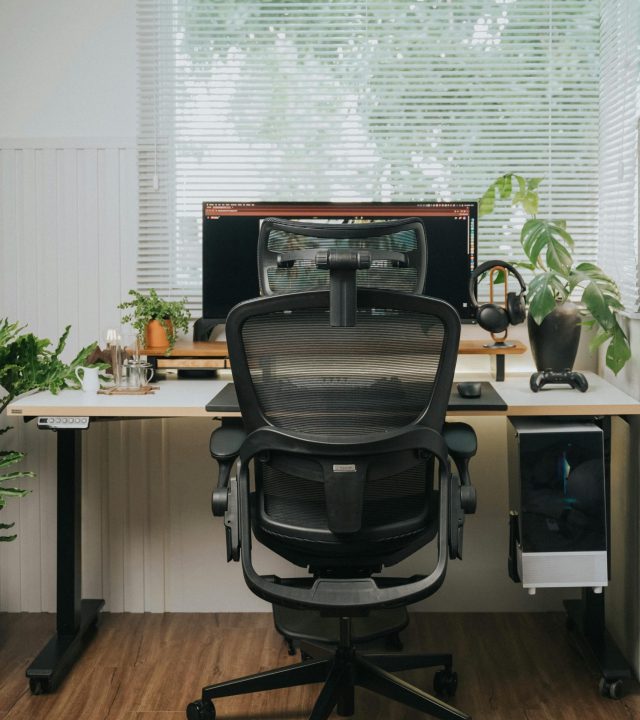 Modern Home Office with ergonomic chair